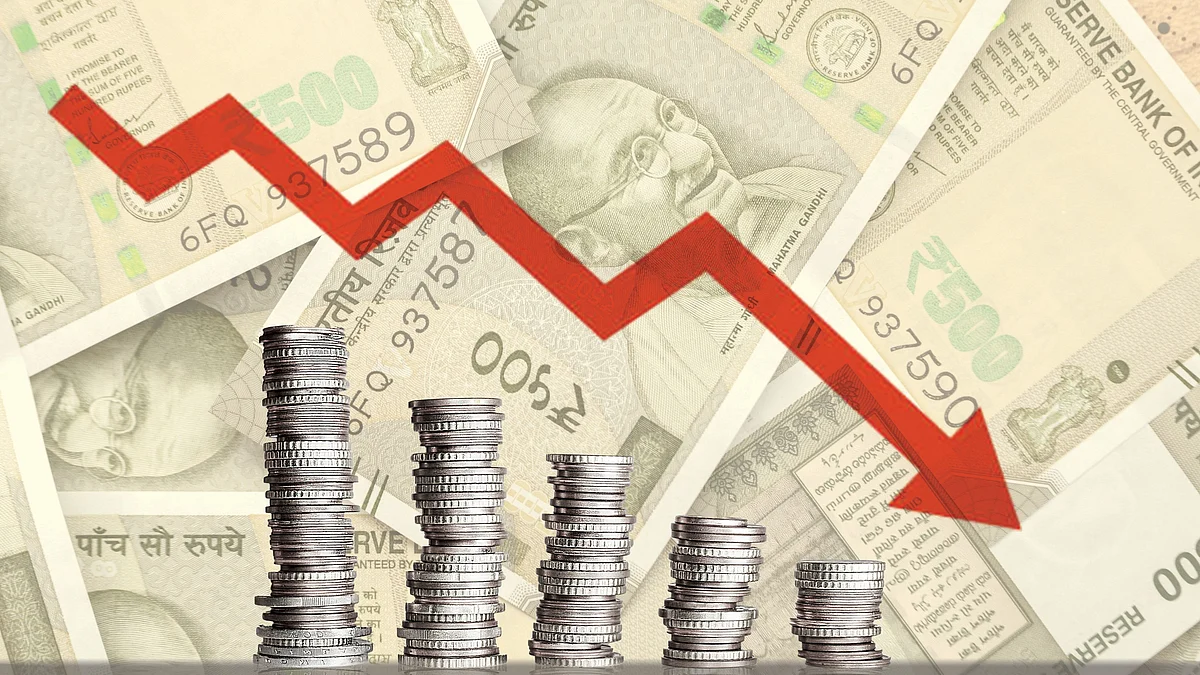 What explains the persistent long-term
decline of the rupee?