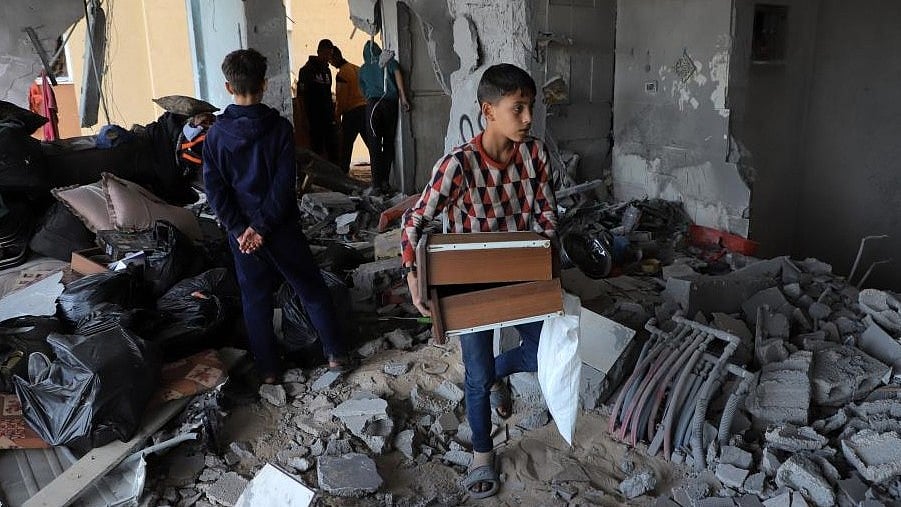 Many residents of northern Gaza had been displaced during the conflict (photo: IANS)