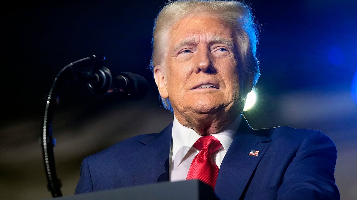 Donald Trump speaks during an event in Las Vegas on 25 January (photo: PTI)