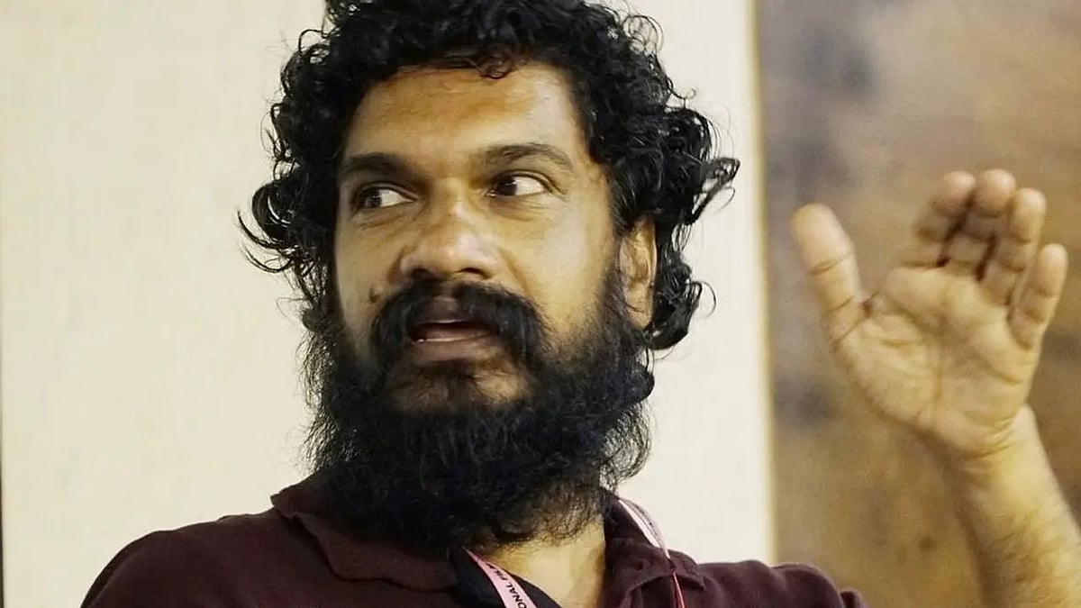 Malayalam filmmaker Sanal Kumar Sasidharan (photo: @thenewsdrum/X)