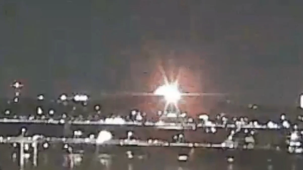Video grab of the collision (photo: IANS)