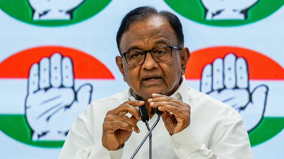 Chidambaram argues for a single taxation regime (photo: PTI)