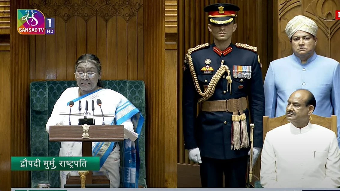 President Droupadi Murmu inaugurates the Budget session of Parliament for FY26