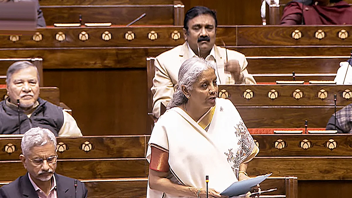 Nirmala Sitharaman presents Union Budget 2025-26 in in New Delhi on 1 February (photo: PTI)