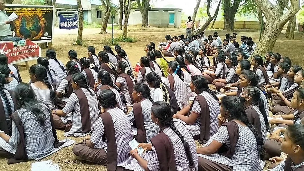 Will HECI end such rural colleges? (representative image: open-air class, Nayudupeta Govt Jr College)