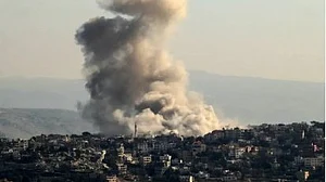 Israeli airstrikes in Lebanon (photo: IANS)
