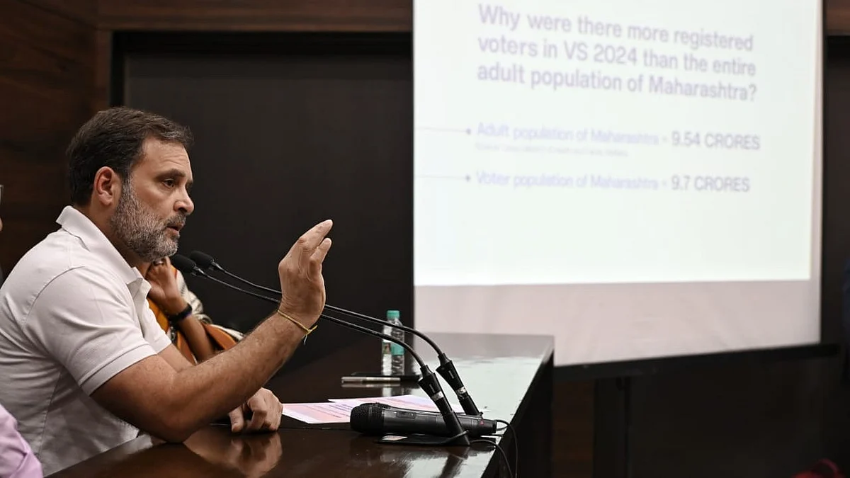 Rahul Gandhi during a press conference in New Delhi on 7 February (photo: Vipin/NH)