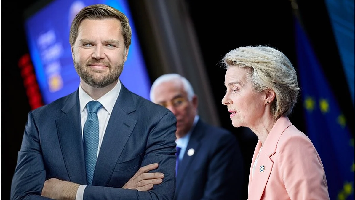 US vice president J.D. Vance at the AI summit in Paris