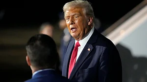 Donald Trump in New Orleans on 10 February (photo: PTI)