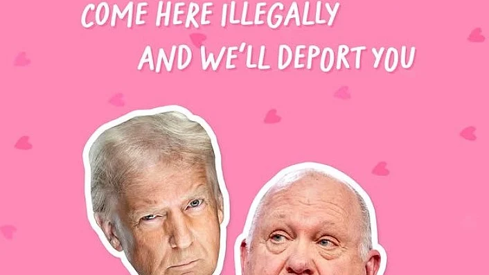 President Donald Trump’s Valentine's Day wishes to illegal immigrants
