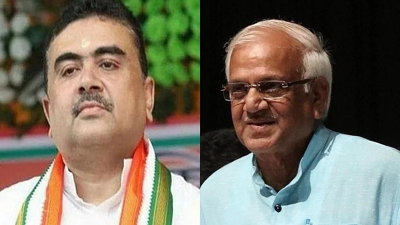 Suvendu Adhikari and Sovandeb Chattopadhyay (photo: IANS)