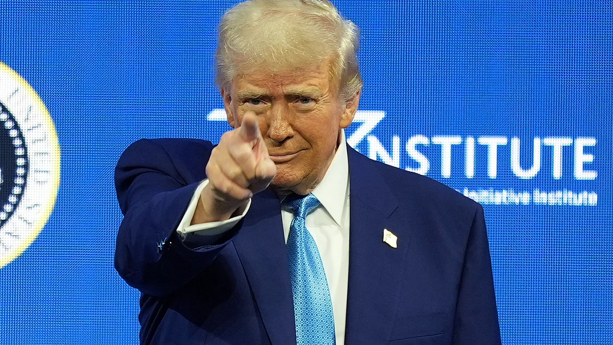 President Donald Trump in Miami Beach on 19 February (photo: PTI)