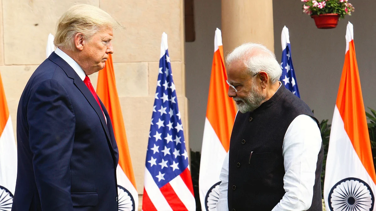 File photo of US President Trump and Indian PM Narendra Modi 