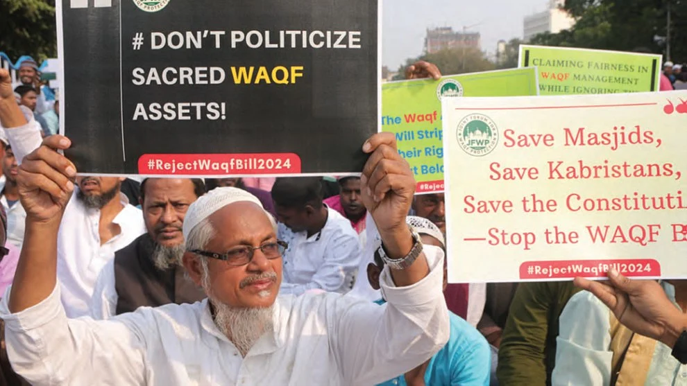 Muslims in Kolkata protest against the Waqf (Amendment) Bill, 19 November 2024