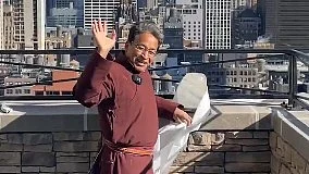 Climate activist Sonam Wangchuk in New York (photo: @Wangchuk66/X)