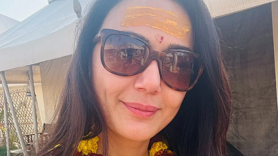 Preity Zinta at Kumbh, amid allegations of an Rs 18 crore loan write-off