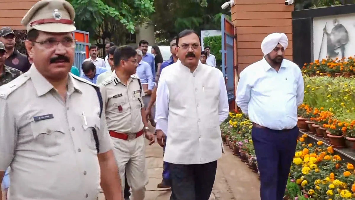 Odisha additional chief secretary Satyabrata Sahu at KIIT on 19 February (photo: PTI)