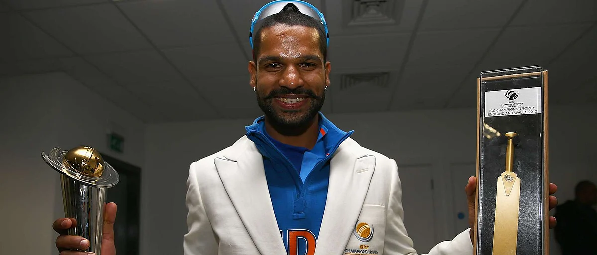 Mr ICC: Shikhar Dhawan after the 2013 Champions Trophy final