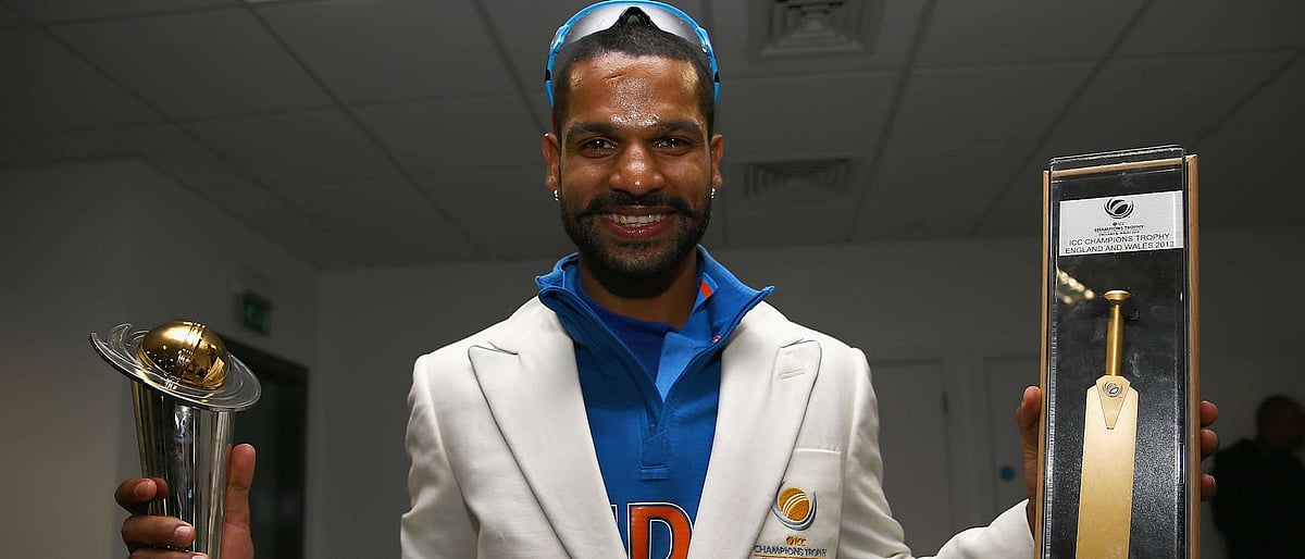 Mr ICC: Shikhar Dhawan after the 2013 Champions Trophy final