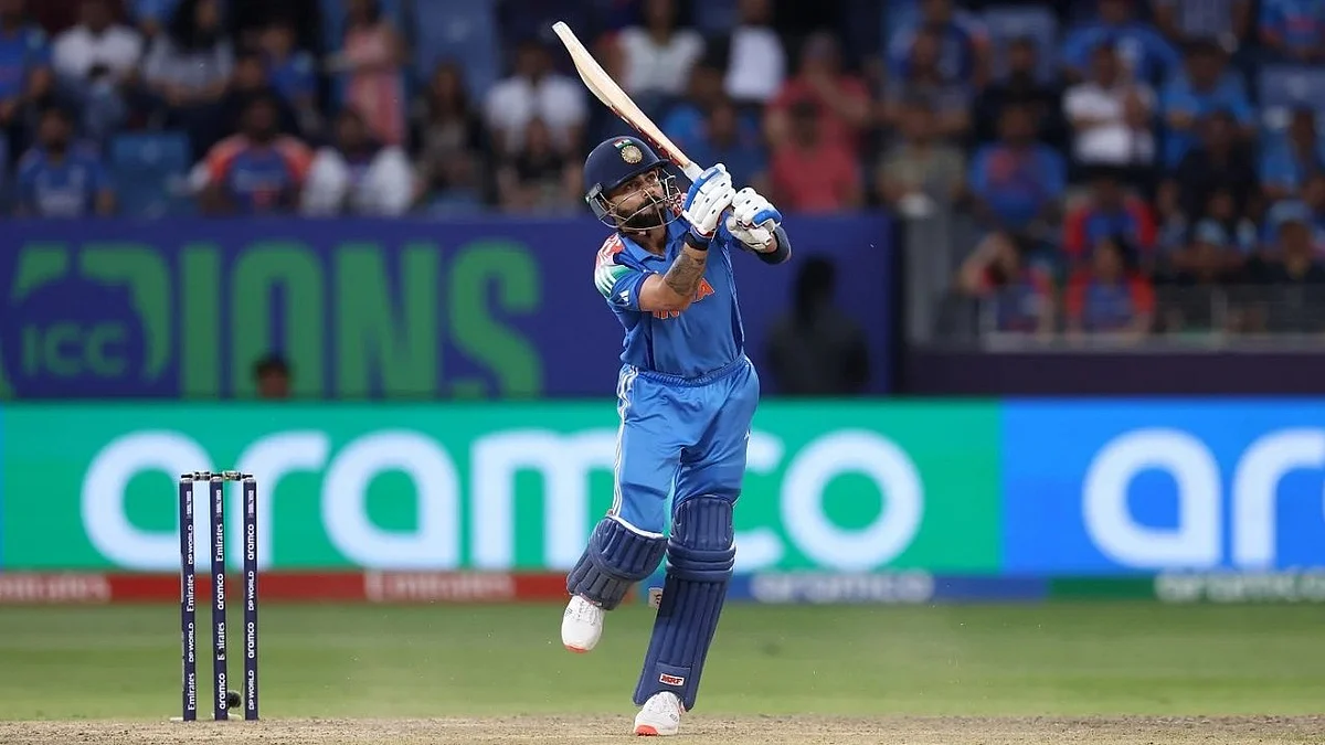 Virat Kohli in full flow in Dubai