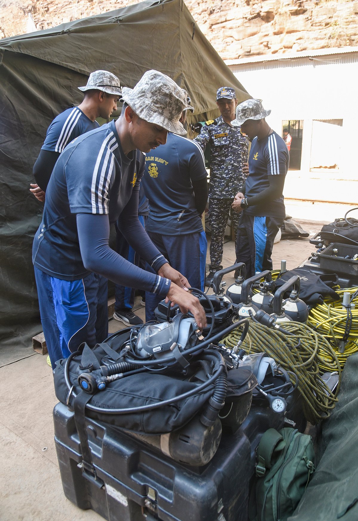 Supplies at the site (photo: PTI)