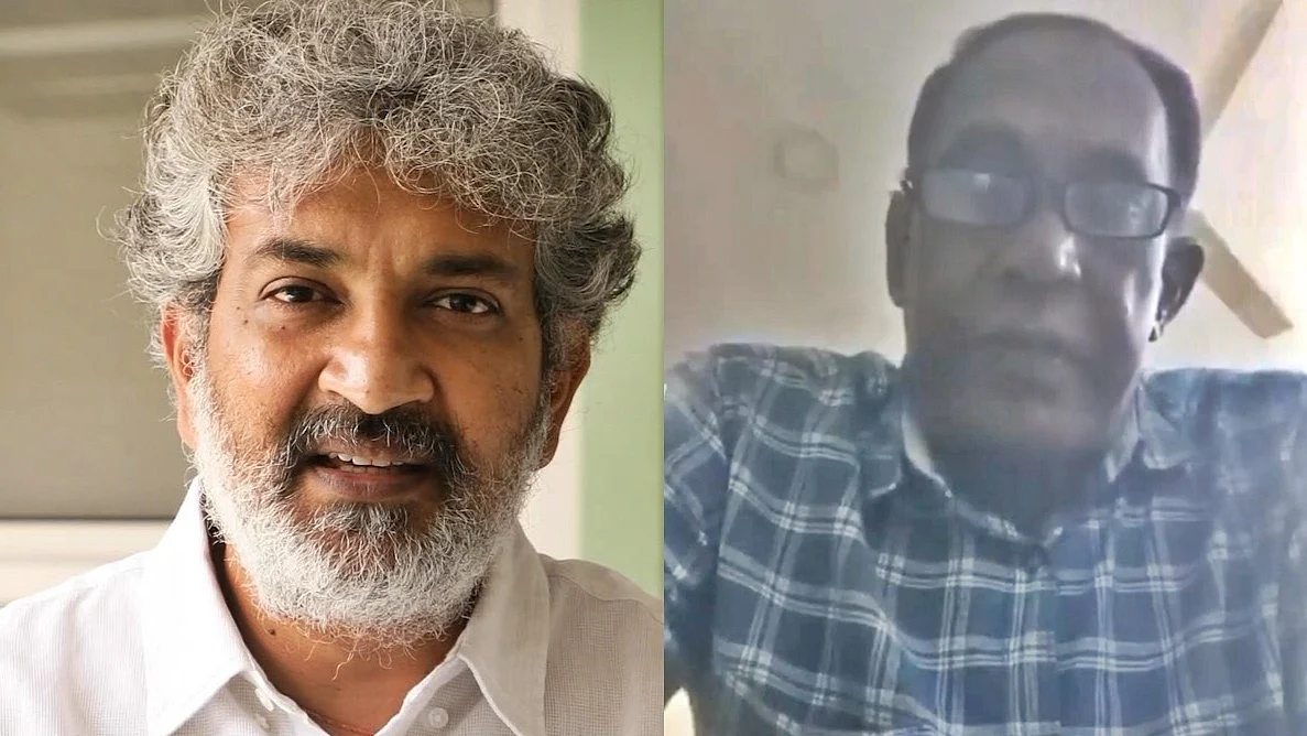 Director S.S. Rajamouli (left) held by his friend (left) as the cause behind his death by suicide