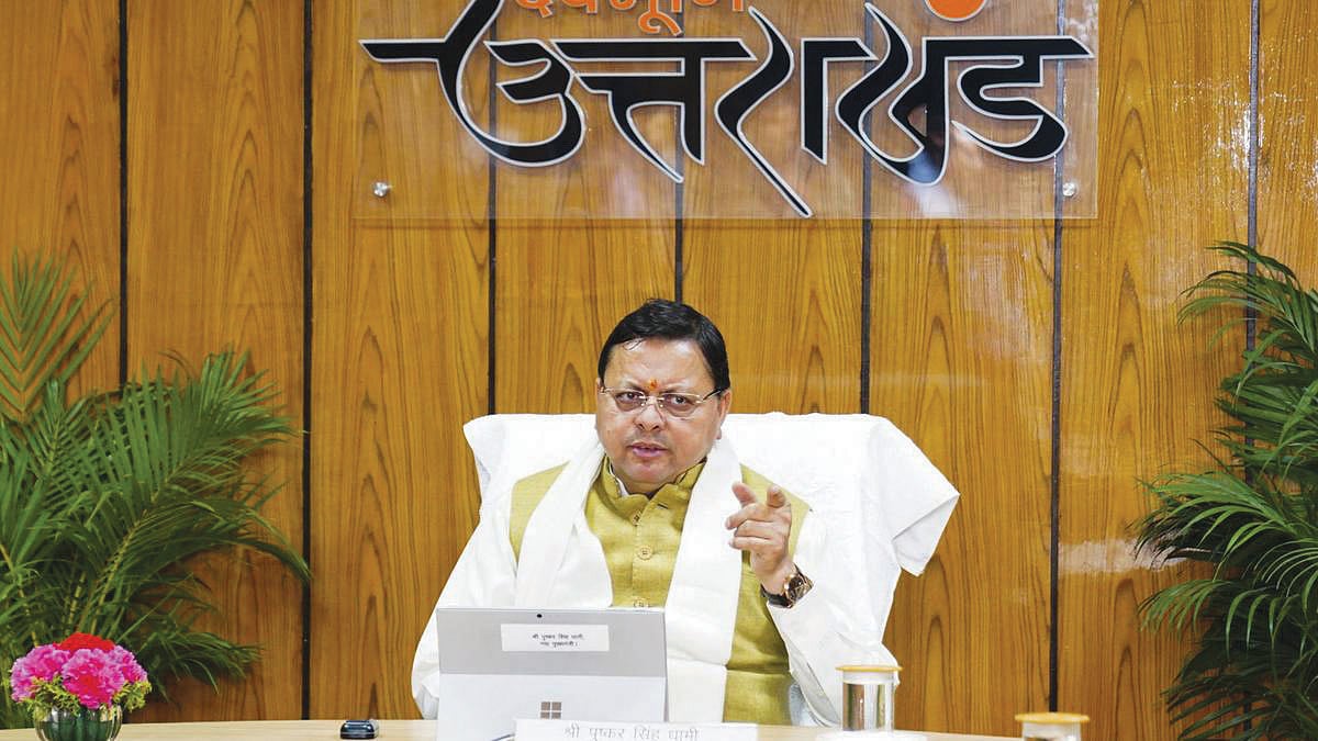 Uttarakhand chief minister Pushkar Singh Dhami