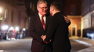 British PM Keir Starmer with Volodymyr Zelenskyy (photo: @Keir_Starmer/X)