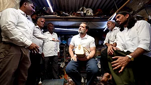 Rahul Gandhi visits Chamar Studio, a leather workshop that makes a bold brand of the caste name