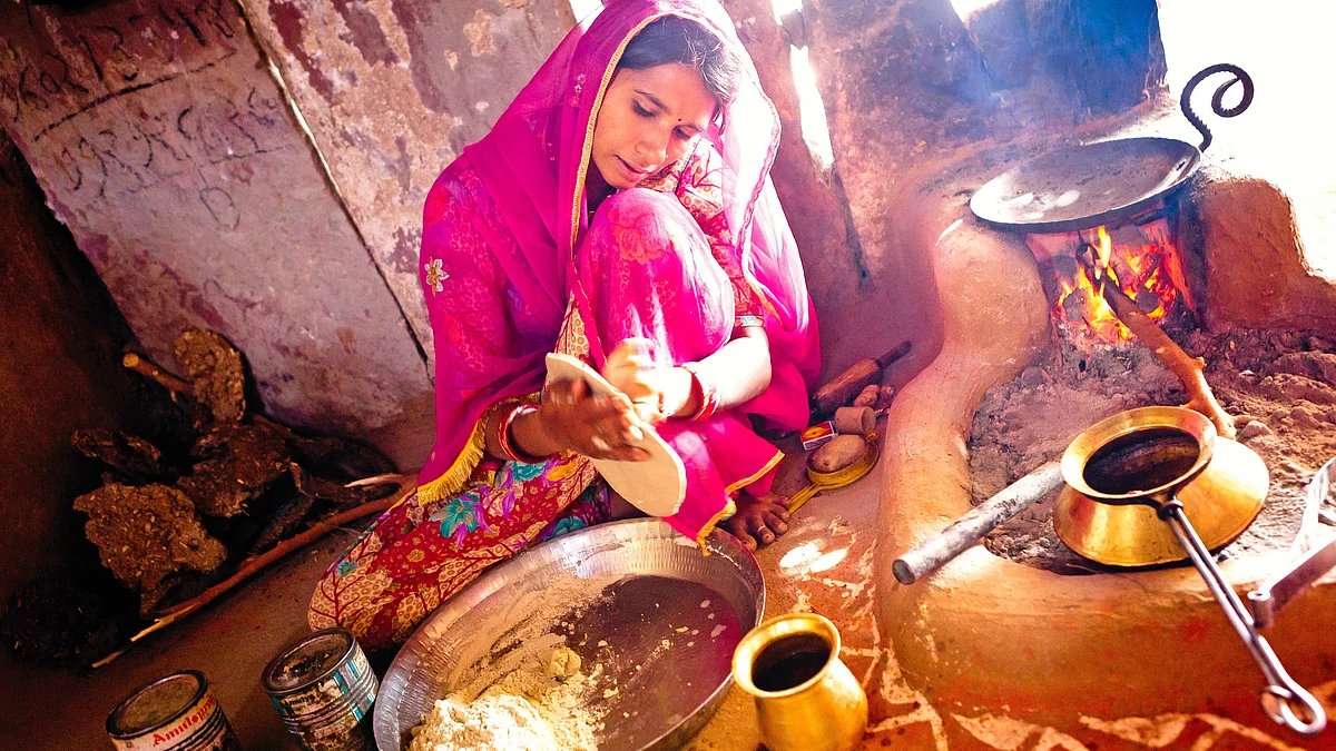 Even if a woman starts earning, her domestic workload does not decrease