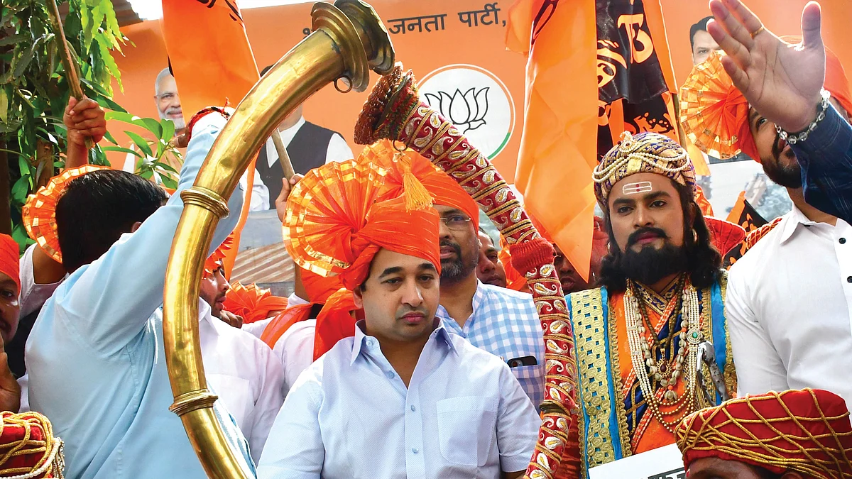 File photo of Maharashtra minister Nitesh Rane 