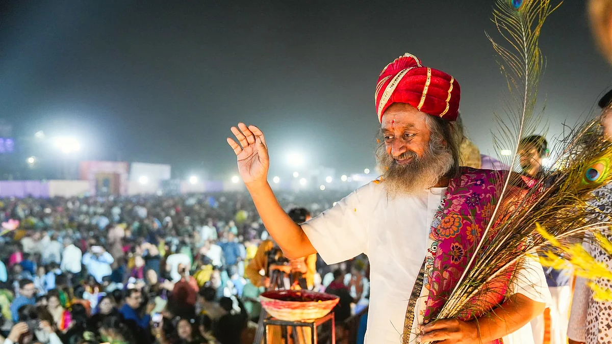 Sri Sri Ravisankar in Bihar (photo: @Gurudev/X)
