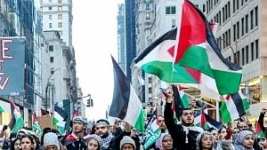 Pro-Palestine protesters rally against Trump administration in New York City