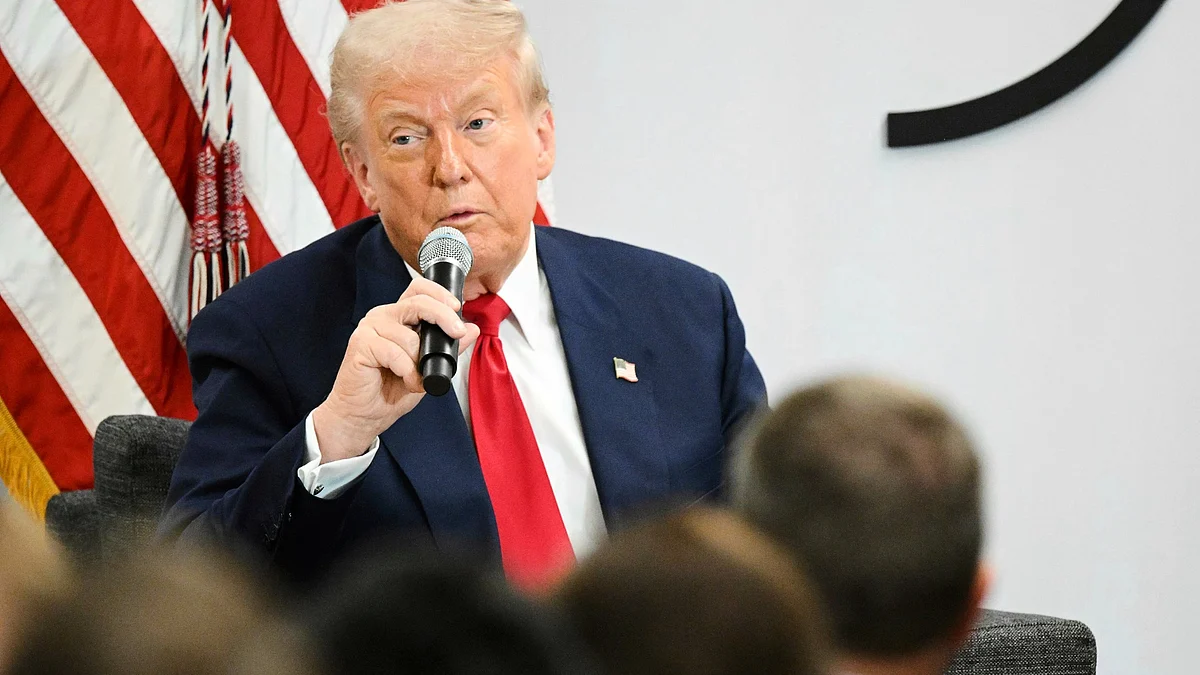 Donald Trump speaks in Washington 11 March (photo: AP/PTI)