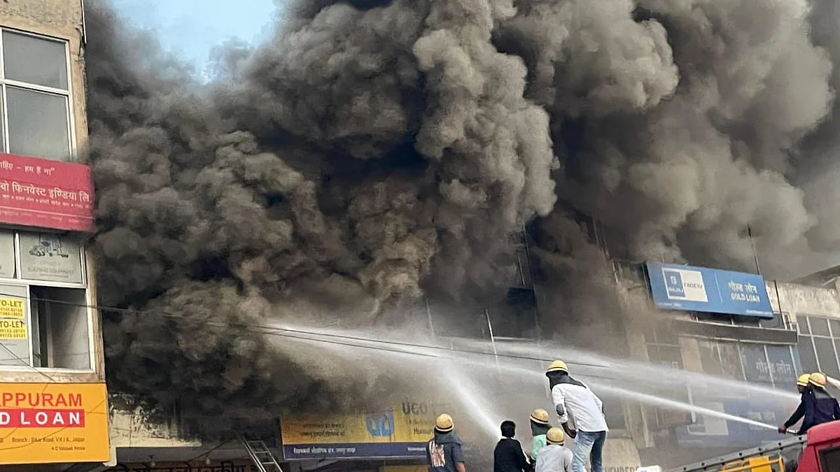 Massive fire in Jaipur warehouse: Over 30 fire engines deployed, nearby residents evacuated 