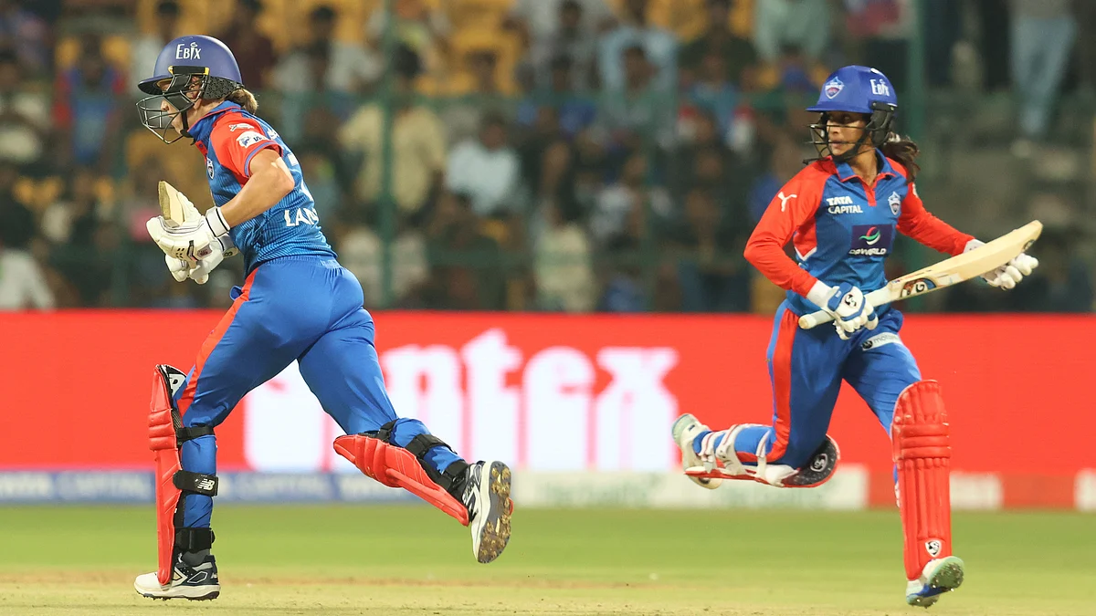 Delhi Capitals' Meg Lanning and Jemimah Rodrigues during WPL 2025