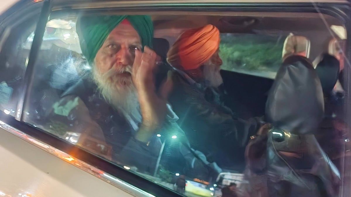 Farmer leaders detained in Patiala on 19 March (photo: PTI)