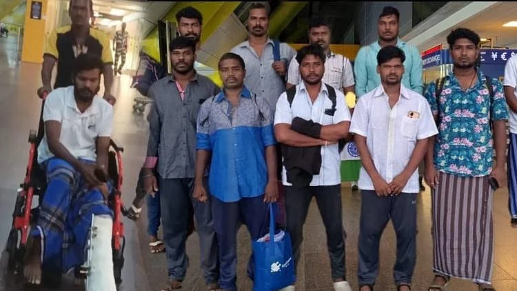 13 TN fishermen released from Sri Lankan custody arrive in Chennai 