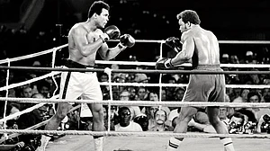 George Foreman (right) and Mohammed Ali (photo: @Ceo_Branding/X)