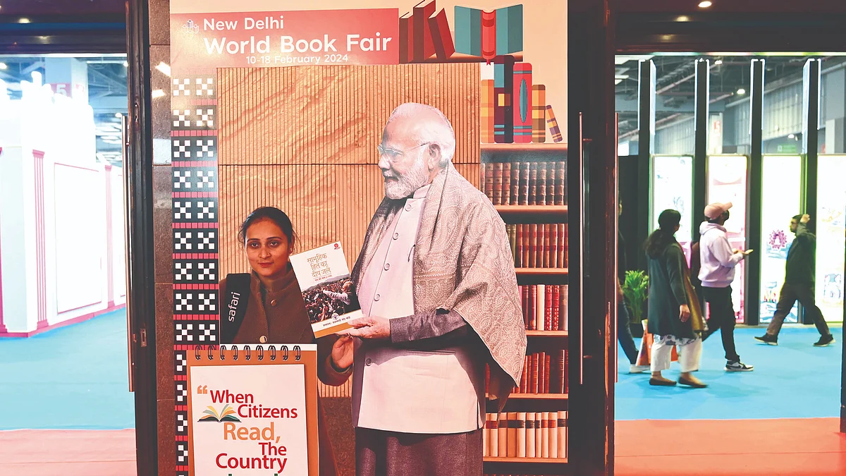 The NBT stall at the World Book Fair in New Delhi, February 2025