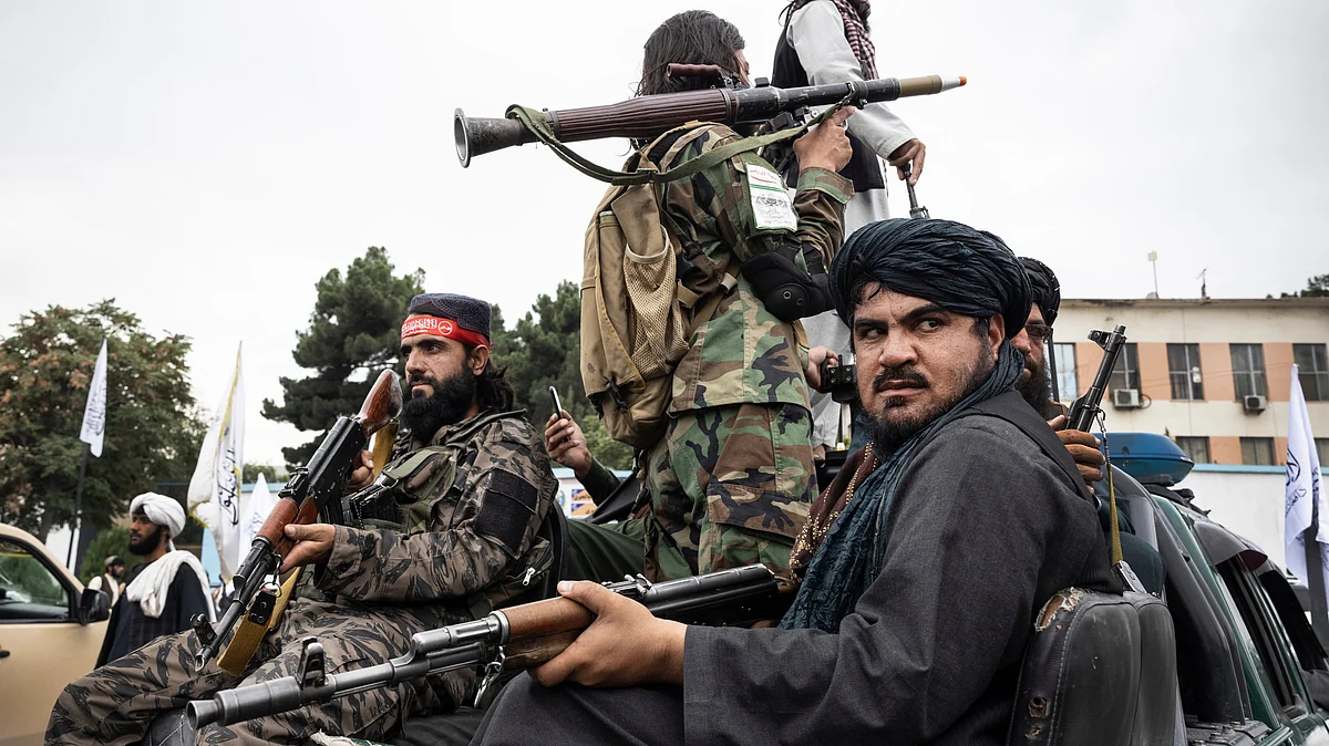 Taliban soldiers on the streets of Kabul (file photo)