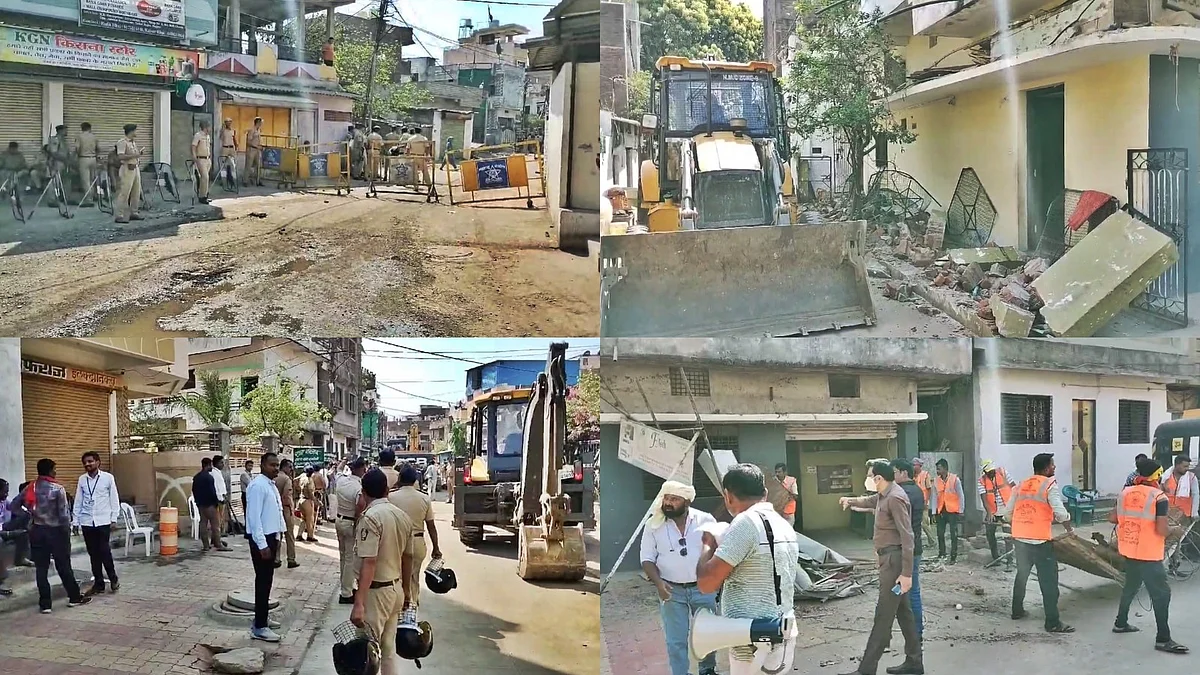 Civic authorities demolished a two-storey house of Nagpur violence key accused Fahim Khan