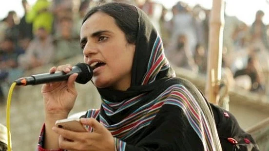 Mahrang Baloch, chief of Pakistan's Baloch Yakjehti Committee (BYC)