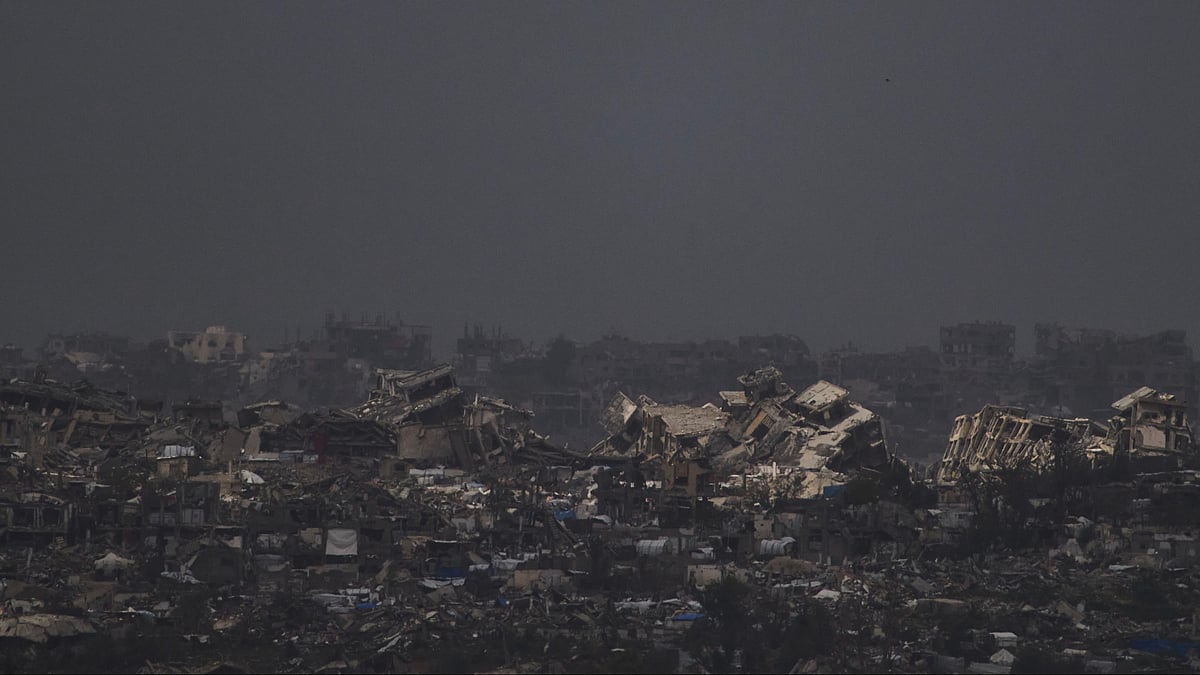 Israeli strikes destroy buildings in Gaza Strip on 20 March (photo: AP/PTI)