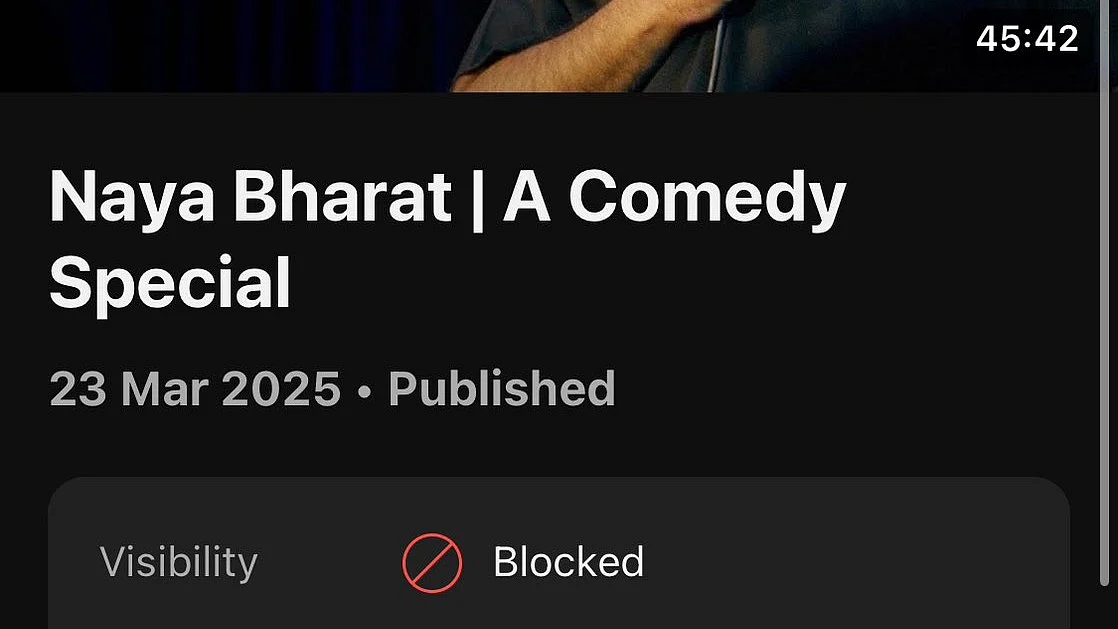 Kunal Kamra's Naya Bharat video blocked on YouTube by T-series