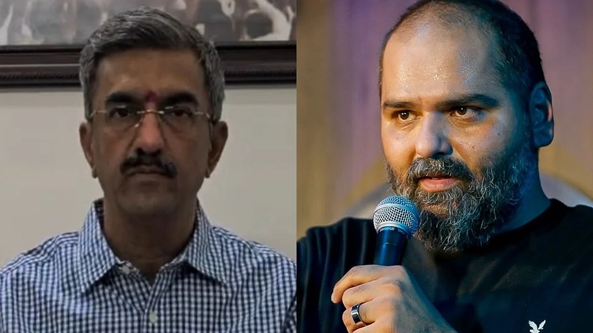 Shambhuraj Desai (left), Kunal Kamra (right)