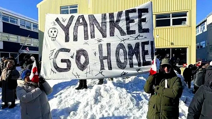 A warm welcome...not! (photo: @YourAnonCentral/X)