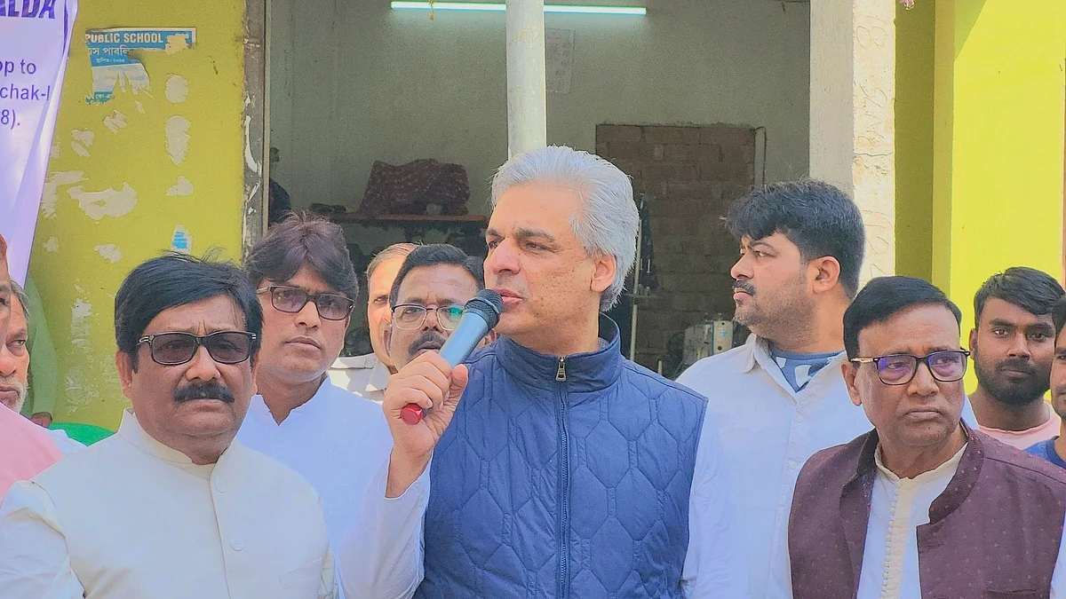 Congress MP Isha Khan Choudhury in Malda on 6 March (photo: Isha Khan Choudhury/FB)