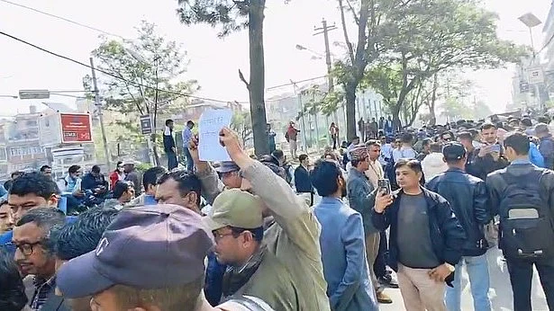 A protest in Nepal on 30 March (photo: IANS)