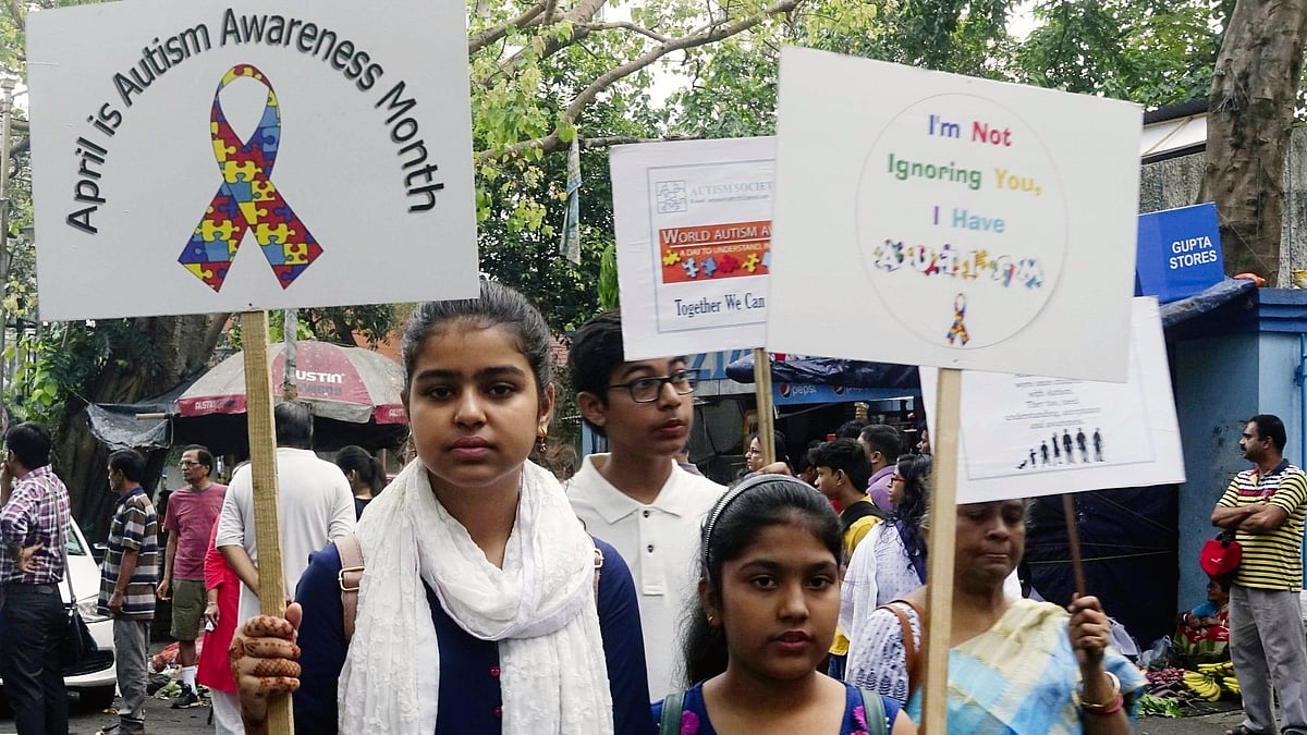 File photo of a World Autism Awareness Day rally in Kolkata